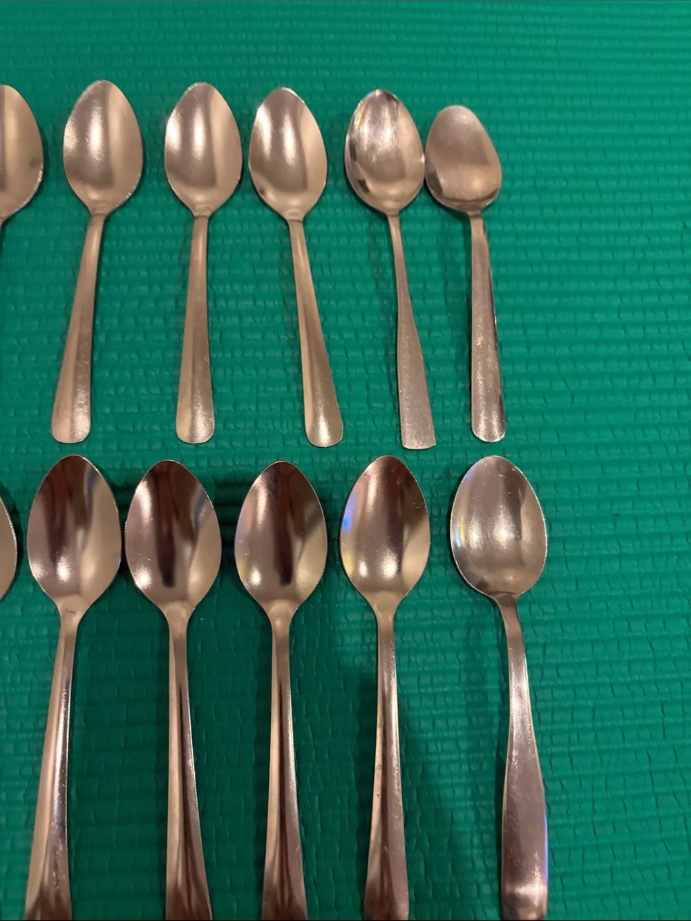 Stainless Steel Teaspoons - Set of 20 - Silver